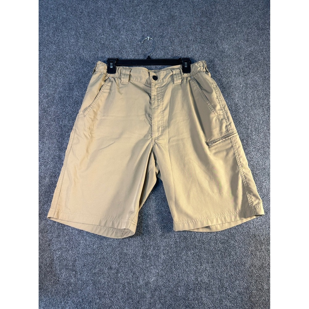 Wrangler Mens Outdoor Performance Shorts Khaki Tan Size 32 Hiking Utility - Picture 1 of 12